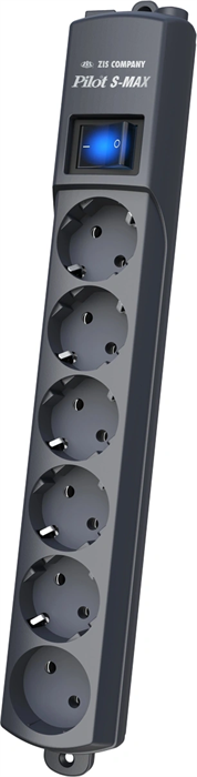 Сетевой фильтр Pilot S-MAX 7м (6 розеток) серый (коробка) 108