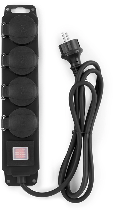 Сетевой фильтр Buro 400MDP-5-B 5м (4 розетки) черный (коробка) 400MDP-5-B