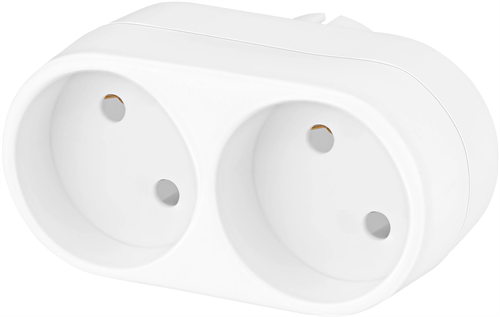 Сетевой разветвитель Buro BU-PS2-W (2 розетки) белый (пакет ПЭ) BU-PS2-W