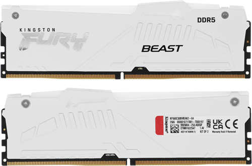 Память DDR5 2x32GB 6000MHz Kingston KF560C30BWEAK2-64 Fury Beast RGB RTL Gaming PC5-48000 CL30 DIMM  KF560C30BWEAK2-64