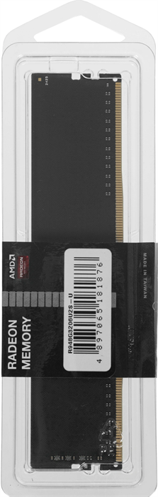 Память DDR4 8Gb 3200MHz AMD R948G3206U2S-U Radeon R9 Gamer Series RTL Gaming PC4-25600 CL16 DIMM 288 R948G3206U2S-U