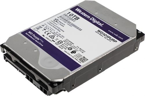 Жесткий диск WD SATA-III 10TB WD101PURP Surveillance Purple Pro (7200rpm) 256Mb 3.5" WD101PURP