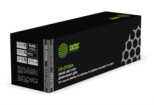 Блок фотобарабана Cactus CS-CF232A CF232A черный ч/б:23000стр. для LJ M203dn Pro/M203dw Pro/M206dn U CS-CF232A