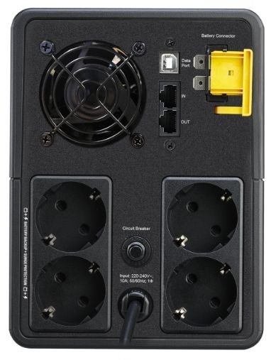 Источник бесперебойного питания APC Back-UPS BX2200MI-GR 1200Вт 2200ВА черный BX2200MI-GR