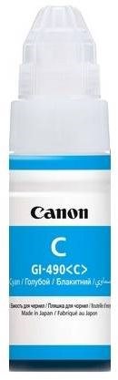 Чернила Canon GI-490C 0664C001 голубой 70мл для Canon Pixma G1400/G2400/G3400 0664C001