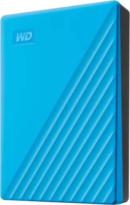 Жесткий диск WD USB3.2 Gen1 4TB WDBPKJ0040BBL-WESN My Passport 2.5" голубой WDBPKJ0040BBL-WESN