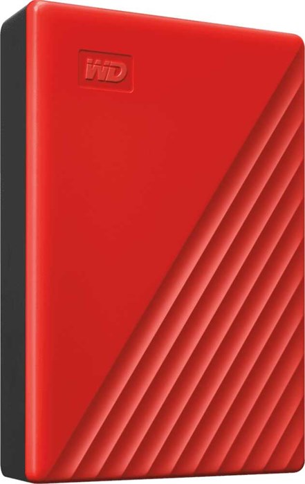 Жесткий диск WD USB3.2 Gen1 4TB WDBPKJ0040BRD-WESN My Passport 2.5" красный WDBPKJ0040BRD-WESN