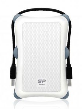 Жесткий диск Silicon Power USB3.0 1TB SP010TBPHDA30S3W A30 SP010TBPHDA30S3W Armor 2.5" белый SP010TBPHDA30S3W