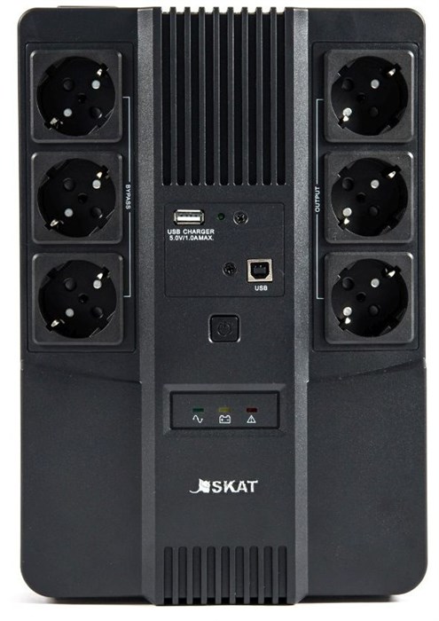 Источник бесперебойного питания Бастион Skat 600 AI 360Вт 600ВА черный 8998