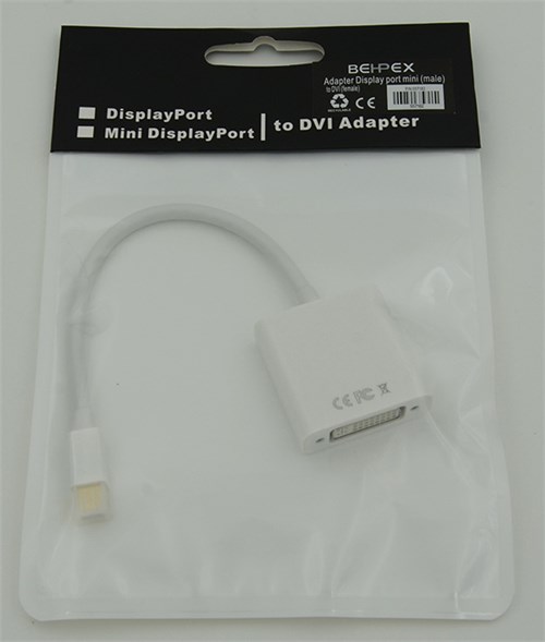 Переходник miniDisplayPort (m) DVI (f) белый 13551