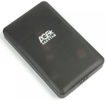 Внешний корпус для HDD/SSD AgeStar 31UBCP3 SATA USB3.1 пластик черный 2.5" 31UBCP3