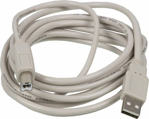 Кабель Ningbo USB A(m) USB B(m) 3м (USB2.0-AM-BM-3-BR) (блистер) USB2.0-AM-BM-3-BR