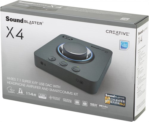Звуковая карта Creative USB Sound Blaster X4 (Super X-Fi Ultra DSP) 7.1 Ret 70SB181500000