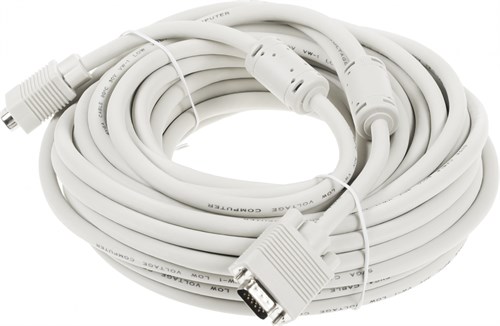 Кабель DB15 (m) DB15 (m) 15м (CABLE15) феррит.кольца серый CABLE15