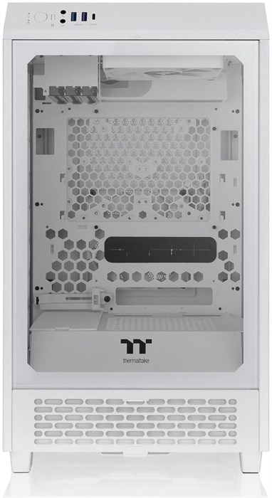 Корпус Thermaltake The Tower 200 белый без БП miniITX 6x120mm 4x140mm 2xUSB3.0 audio bott PSU CA-1X9-00S6WN-00