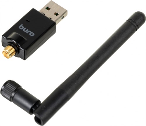 Адаптер USB Buro BU-BT50C BT5.0+EDR class 1 100м черный BT50C