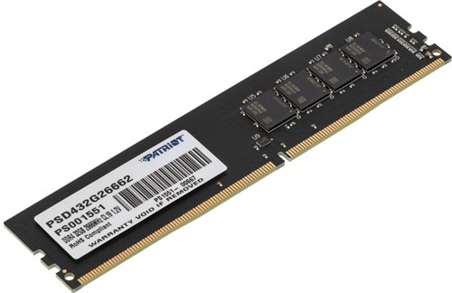 Память DDR4 32Gb 2666MHz Patriot PSD432G26662 Signature RTL PC4-21300 CL19 DIMM 288-pin 1.2В dual ra PSD432G26662