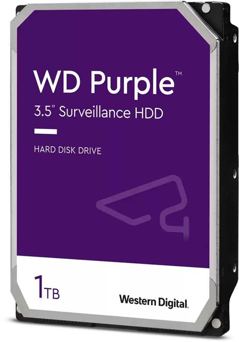Жесткий диск WD SATA-III 1Tb WD10PURZ Surveillance Purple (5400rpm) 64Mb 3.5" WD10PURZ