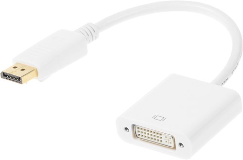 Переходник DisplayPort (m) DVI (f) белый 13870