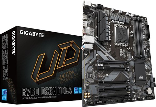 Материнская плата Gigabyte B760 DS3H DDR4 Soc-1700 Intel B760 4xDDR4 ATX AC`97 8ch(7.1) GbLAN RAID+H B760 DS3H DDR4