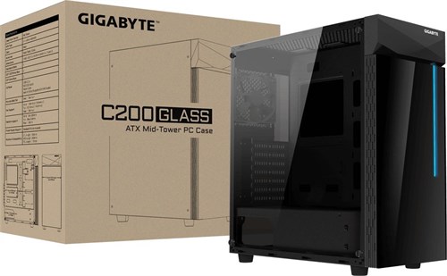 Корпус Gigabyte C200 GB-C200G черный без БП ATX 5x120mm 4x140mm 2xUSB3.0 audio bott PSU 28300-GC20G-1CKR