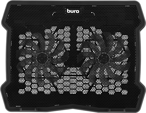 Подставка для ноутбука Buro BU-LCP150-B213 15"335x265x22мм 74.35дБ 1xUSB 2x 140ммFAN 480г металличес BU-LCP150-B213