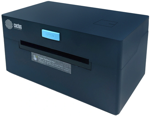 Термопринтер Cactus CS-TP-D420U+держатель (CS-TP-D420U) 203dpi 160мм/с/USB для печ.этик. черный CS-TP-D420U