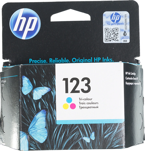 Картридж струйный HP 123 F6V16AE многоцветный печ.гол.в компл. (100стр.) для HP DJ 2130/2620/2630/26 F6V16AE