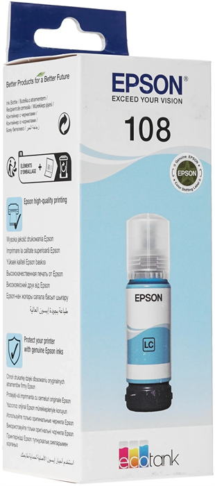 Чернила Epson 108 C13T09C54A светло-голубой 70мл для Epson L8050/L18050 C13T09C54A
