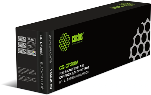 Картридж лазерный Cactus CS-CF300A CF300A черный (29500стр.) для HP CLJ Ent M880/M880z/M880z+ CS-CF300A