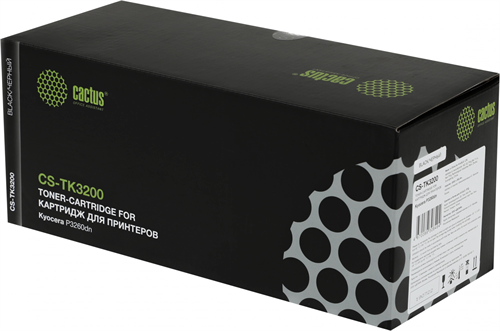 Картридж лазерный Cactus CS-TK3200 TK-3200 черный (40000стр.) для Kyocera P3260dn CS-TK3200
