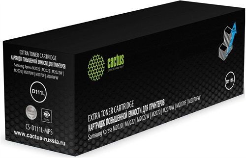 Картридж лазерный Cactus CS-D111L-MPS черный (3000стр.) для Samsung Xpress M2022, M2020, M2021, M202 CS-D111L-MPS