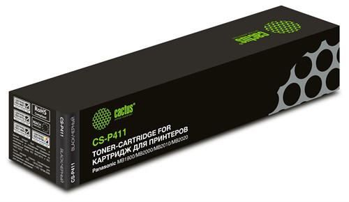 Картридж лазерный Cactus CS-P411 KX-FAT411A7 черный (2000стр.) для Panasonic MB1900/MB2000/MB2010/MB CS-P411