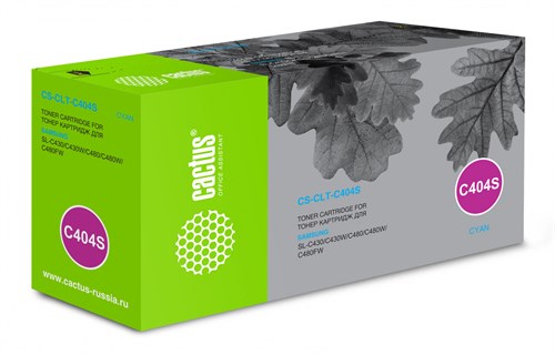 Картридж лазерный Cactus CS-CLT-C404S CLT-C404S голубой (1000стр.) для Samsung SL-C430/C430W/C480/C4 CS-CLT-C404S