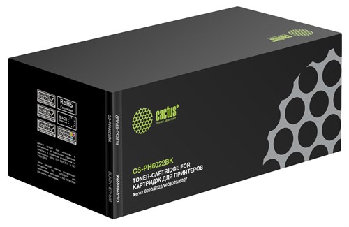 Картридж лазерный Cactus CS-PH6022BK 106R02763 черный (2000стр.) для Xerox Phaser 6020/6022/WC6025/6 CS-PH6022BK