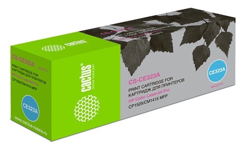 Картридж лазерный Cactus CS-CE323A CE323A пурпурный (1300стр.) для HP LJ CP1525 CS-CE323A