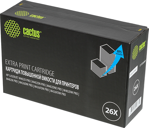 Картридж лазерный Cactus CS-CF226X-MPS CF226XX черный (12000стр.) для HP LJ M402d/M402n/M426dw/M426f CS-CF226X-MPS