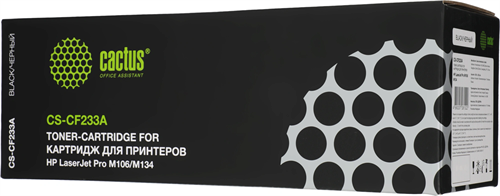 Картридж лазерный Cactus CS-CF233A CF233A черный (2300стр.) для HP LJ Pro M106/M134 CS-CF233A