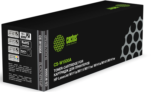 Картридж лазерный Cactus CS-W1500A W1500A черный (975стр.) для HP LaserJet M111a/M111w/MFP M141a/M14 CS-W1500A