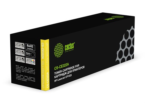 Картридж лазерный Cactus CS-CE322A CE322A желтый (1300стр.) для HP LJ CP1525 CS-CE322A