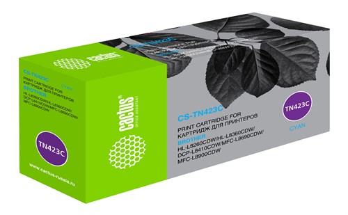 Картридж лазерный Cactus CS-TN423C TN-423C голубой (4000стр.) для Brother DCP L8410CDW/HL L8260CDW/M CS-TN423C