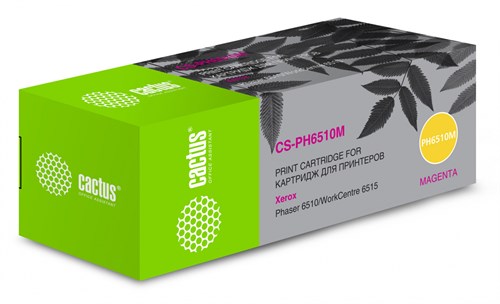 Картридж лазерный Cactus CS-PH6510M 106R03486 пурпурный (2400стр.) для Xerox Phaser 6510DN/WC 6515DN CS-PH6510M