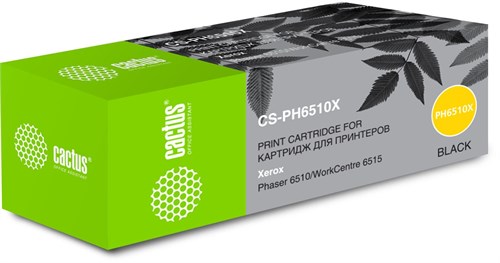 Картридж лазерный Cactus CS-PH6510X 106R03488 черный (5500стр.) для Xerox Phaser 6510/WC6515 CS-PH6510X