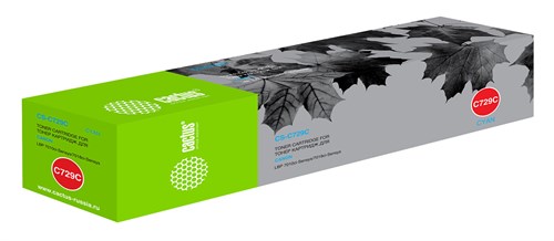 Картридж лазерный Cactus CS-C729C 729 C голубой (1000стр.) для Canon i-SENSYS LBP-7010C/ LBP-7018C CS-C729C