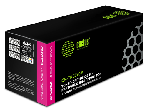 Картридж лазерный Cactus CS-TK5270M TK-5270M пурпурный (6000стр.) для Kyocera Ecosys P6230cdn/M6230c CS-TK5270M