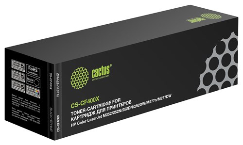 Картридж лазерный Cactus CS-CF400X CF400X черный (2800стр.) для HP CLJ M252/252N/252DN/252DW/M277n/M CS-CF400X
