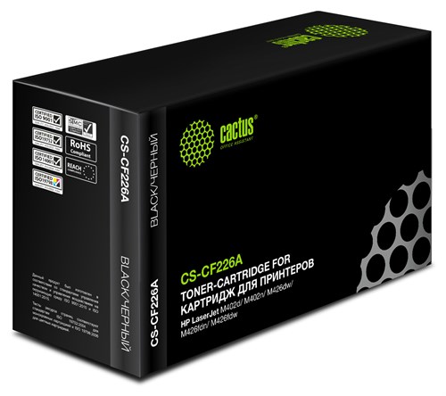Картридж лазерный Cactus CS-CF226A CF226A черный (3100стр.) для HP LJ M402d/M402n/M426dw/M426fdn/M42 CS-CF226A