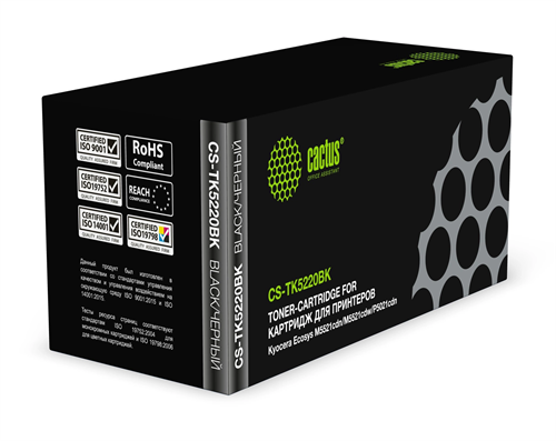 Картридж лазерный Cactus CS-TK5220BK TK-5220BK черный (1200стр.) для Kyocera Ecosys M5521cdn/M5521cd CS-TK5220BK