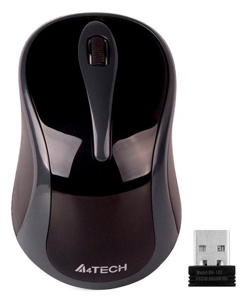 Мышь A4Tech G3-280A серый/черный оптическая 1200dpi беспров. USB 3but G3-280A
