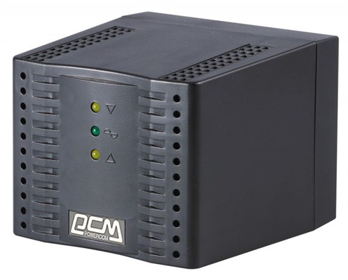 Стабилизатор напряжения Powercom TCA-2000 1000Вт 2000ВА черный TCA-2000 BLACK